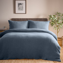 Ribble Acid Washed Duvet Cover Set Ink - King - COMING SOON!