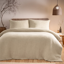 Ribble Acid Washed Duvet Cover Set Natural - Double - COMING SOON!