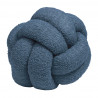 Boucle Knot Fleece Cushion - Blue - COMING SOON!