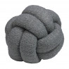 Boucle Knot Fleece Cushion - Charcoal - COMING SOON!