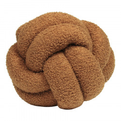 Boucle Knot Fleece Cushion - Ginger - COMING SOON!