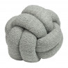 Boucle Knot Fleece Cushion - Silver - COMING SOON!