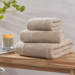 Textured Weave Hand Towel - Natural
