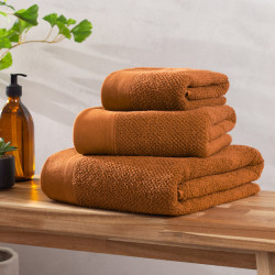 Textured Weave Bath Towel - Pecan