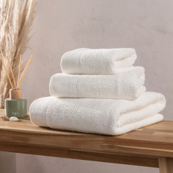 Textured Weave Bath Sheet - White